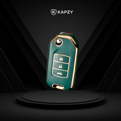 Case para Honda Civic, HRV, CR-V, Accord, Fit, City Canivete 3 Botões - Kapzy