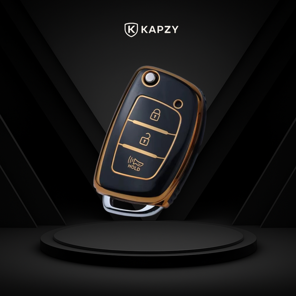 Case para Hyundai Tucson, Sonata, Santa Fe, Elantra, ix35, Hb20 Botão Hold Alarme - Kapzy