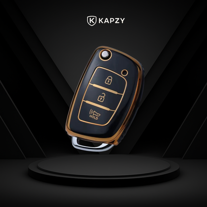 Case para Hyundai Tucson, Sonata, Santa Fe, Elantra, ix35, Hb20 Botão Hold Alarme - Kapzy
