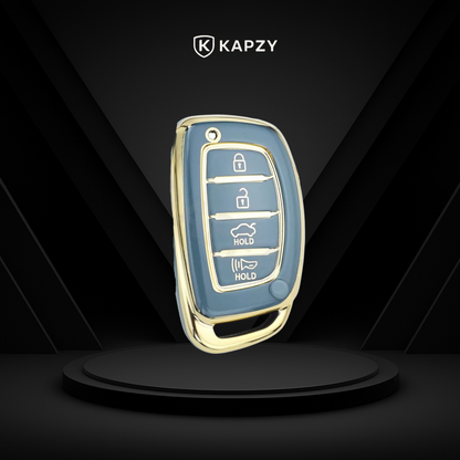 Case para Hyundai Tucson, Sonata, Santa Fe, Elantra, ix35, Hb20, Creta 4 Botões Presença - Kapzy