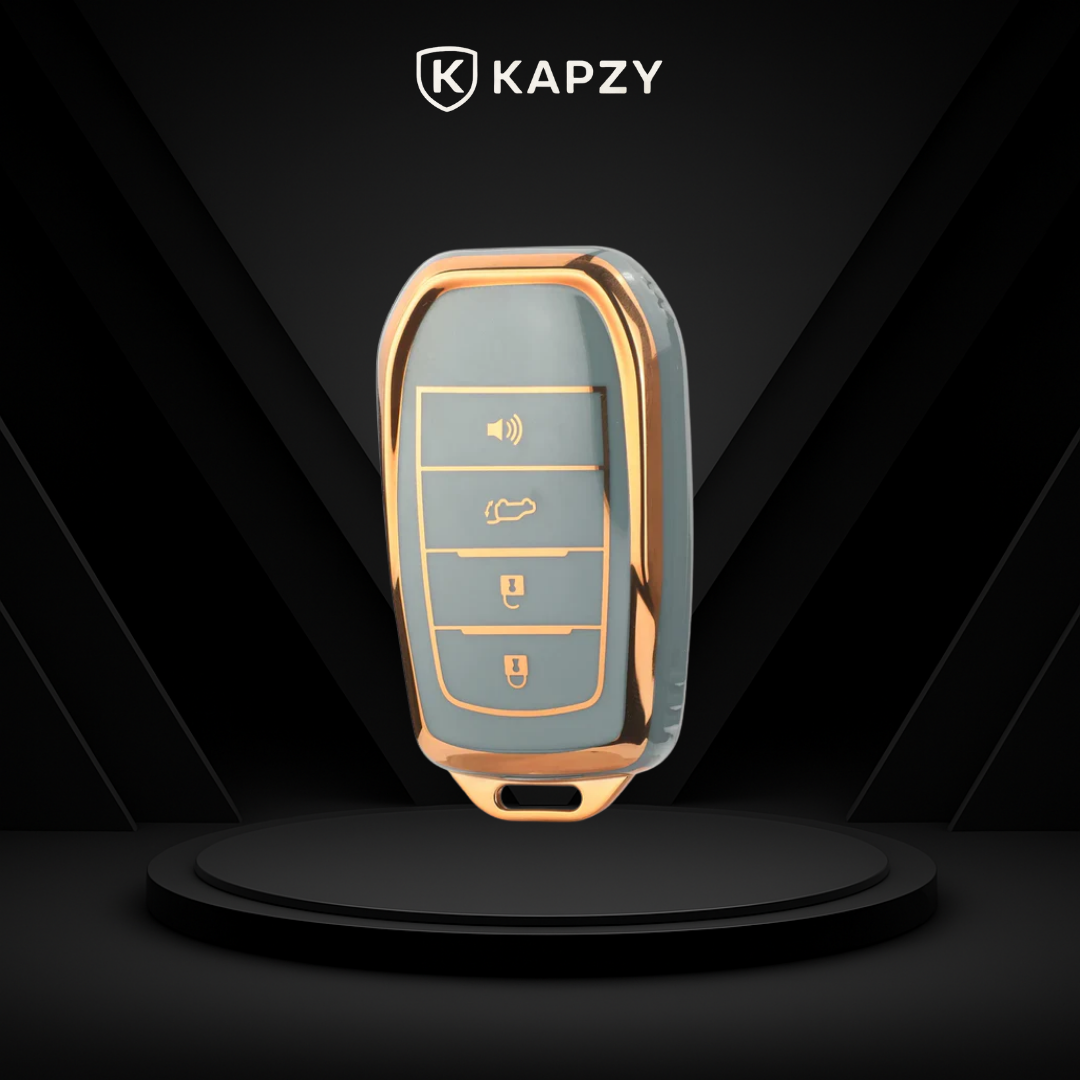 Case para Toyota Hilux, Land Cruiser 200, Camry, Corolla, RAV4, SW4, 4 Botões - Kapzy