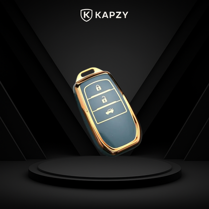 Case para Toyota Hilux, Land Cruiser 200, Camry, Corolla, RAV4, SW4, 3 Botões - Kapzy