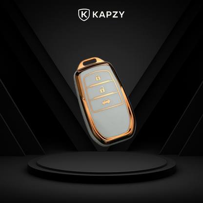 Case para Toyota Hilux, Land Cruiser 200, Camry, Corolla, RAV4, SW4, 3 Botões - Kapzy