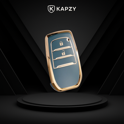 Case para Toyota Hilux, Land Cruiser 200, Camry, Corolla, RAV4, SW4, 2 Botões - Kapzy