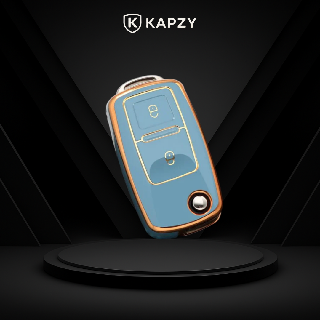 Case para Volkswagen Polo, Tiguan, Passat, Golf, Jetta, Bora, Gol, Voyagem, Amarok (2 botões) - Kapzy