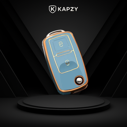 Case para Volkswagen Polo, Tiguan, Passat, Golf, Jetta, Bora, Gol, Voyagem, Amarok (2 botões) - Kapzy
