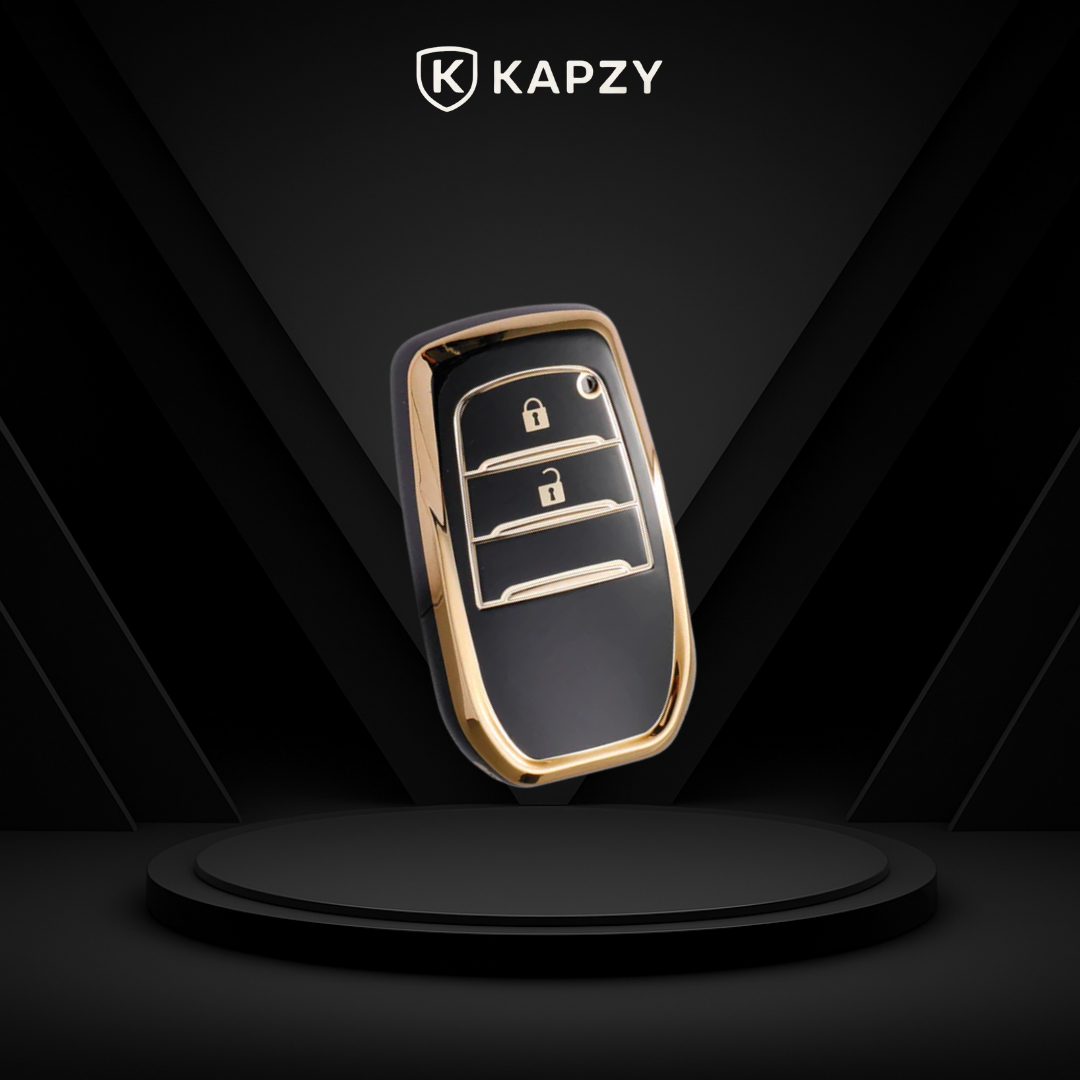Case para Toyota Hilux, Land Cruiser 200, Camry, Corolla, RAV4, SW4, 2 Botões - Kapzy