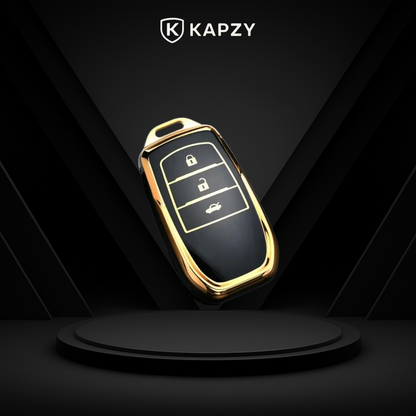 Case para Toyota Hilux, Land Cruiser 200, Camry, Corolla, RAV4, SW4, 3 Botões - Kapzy