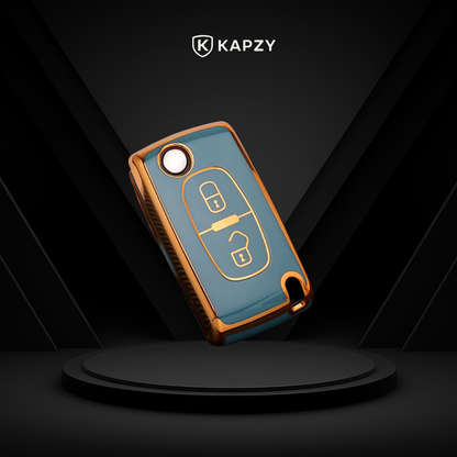 Case para Peugeot - 406 407 408 (2 Botões) - Kapzy