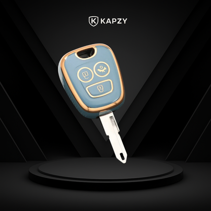 Case para Peugeot 106, 107, 206, 207, 306, 307, 406, 407 3 Botões - Kapzy