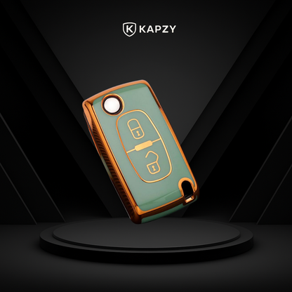 Case para Peugeot - 406 407 408 (2 Botões) - Kapzy
