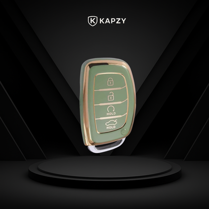 Case para Hyundai Tucson, Sonata, Santa Fe, Elantra, ix35, Hb20, Creta 4 Botões Presença Modelo 02 - Kapzy