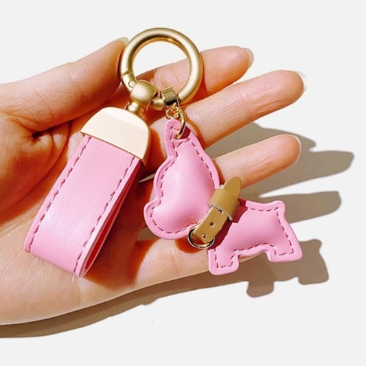 Chaveiro Mini Couro PU + Cachorro - Kapzy