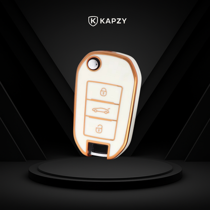 Case para Peugeot 208, 3008, 308, 508, 408, 2008, 307, 4008 (Botão do Porta Malas) - Kapzy