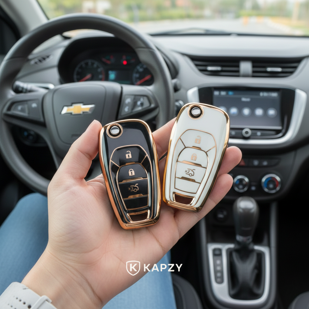 Case para Chevrolet Onix, Spin, Cruze, Tracker 3 botões - Kapzy