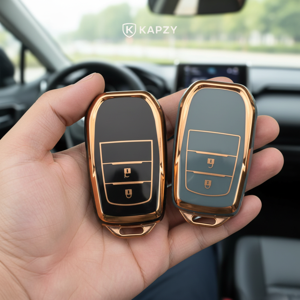 Case para Toyota Hilux, Land Cruiser 200, Camry, Corolla, RAV4, SW4, 2 Botões - Kapzy