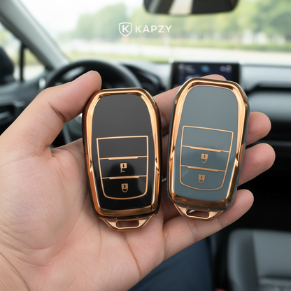 Case para Toyota Hilux, Land Cruiser 200, Camry, Corolla, RAV4, SW4, 2 Botões - Kapzy