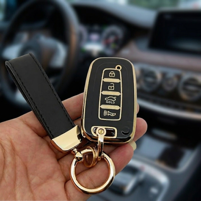 Case para Chave Kia Sportage, Cerato, Picanto e Hyundai IX35, Elantra, Sonata Presença 4 Botões - Kapzy