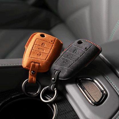 Case Suede Collection para Chave Volkswagen 3 Botões - Kapzy