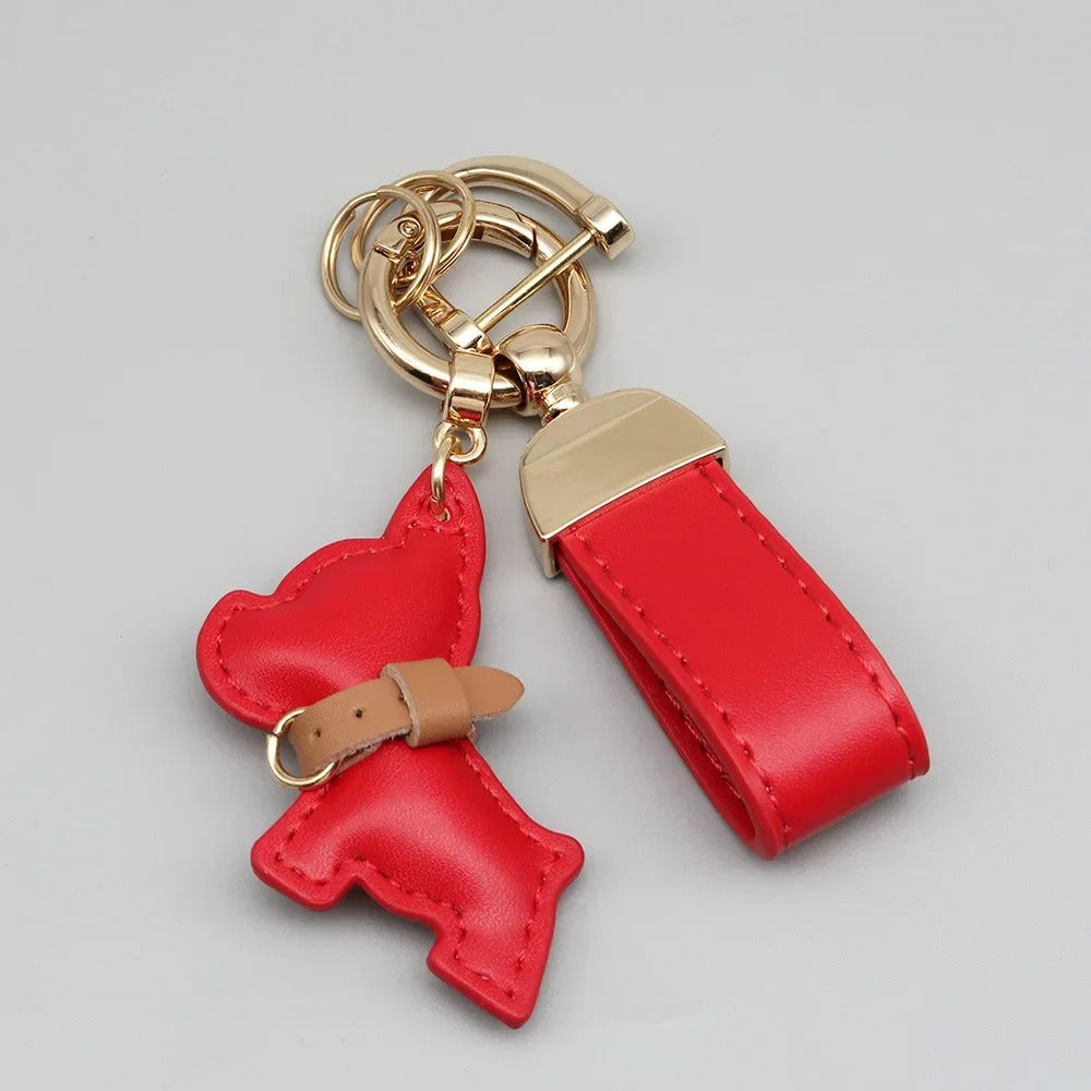 Chaveiro Mini Couro PU + Cachorro - Kapzy