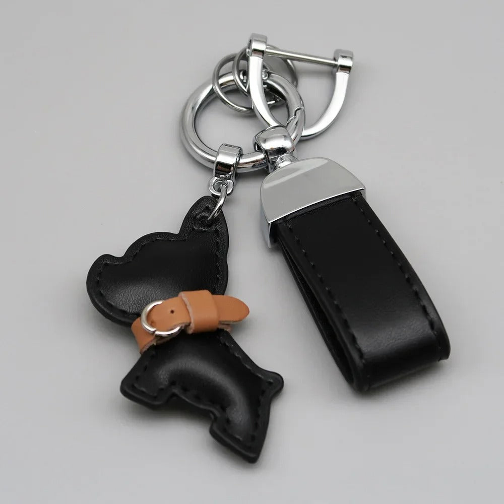 Chaveiro Mini Couro PU + Cachorro - Kapzy