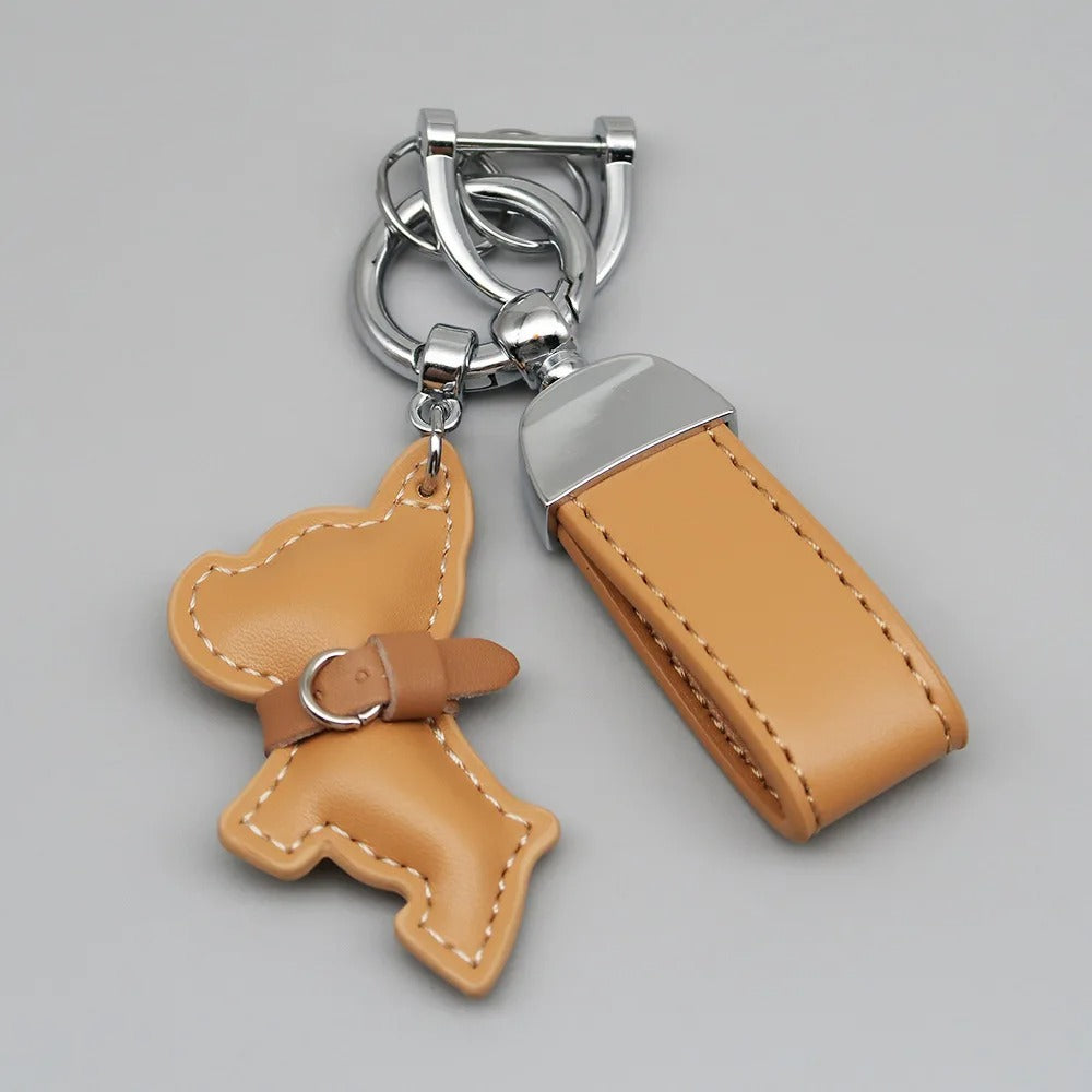 Chaveiro Mini Couro PU + Cachorro - Kapzy
