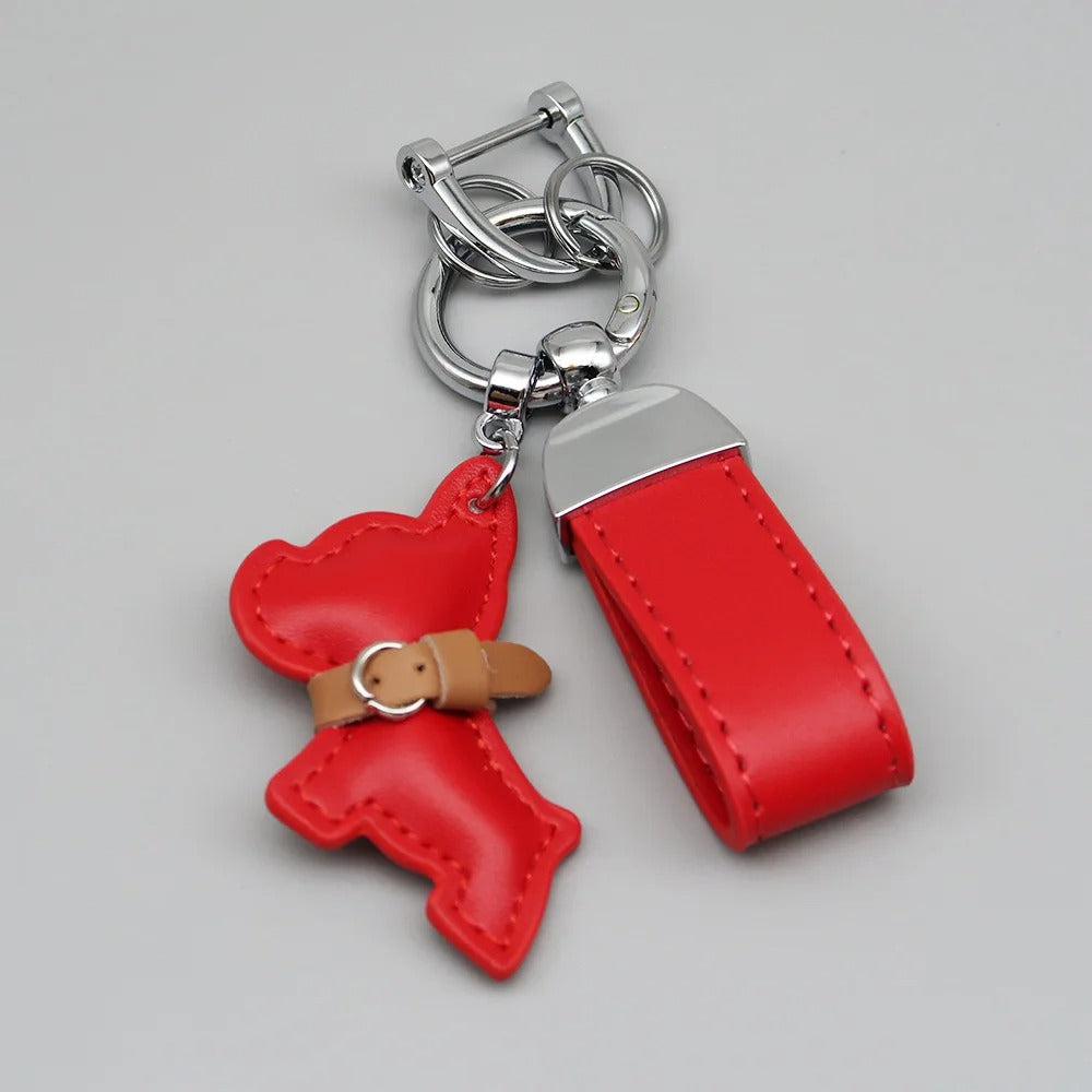 Chaveiro Mini Couro PU + Cachorro - Kapzy