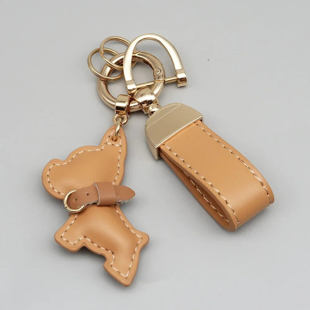 Chaveiro Mini Couro PU + Cachorro - Kapzy