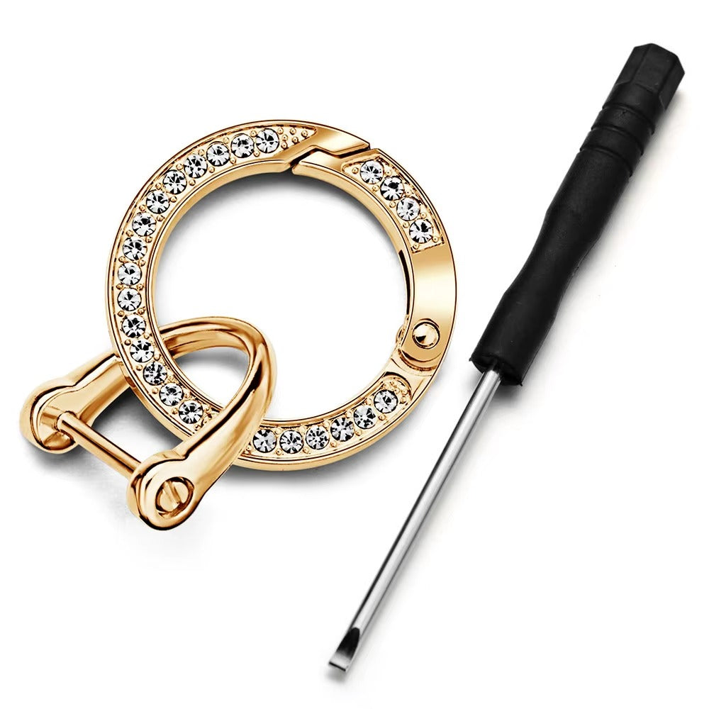 Argola Chaveiro com Strass